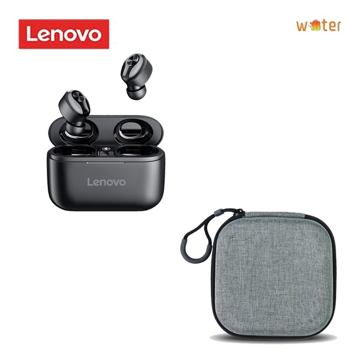 LENOVO - Audífonos Lenovo HT18 Bluetooth - Negro + Estuche