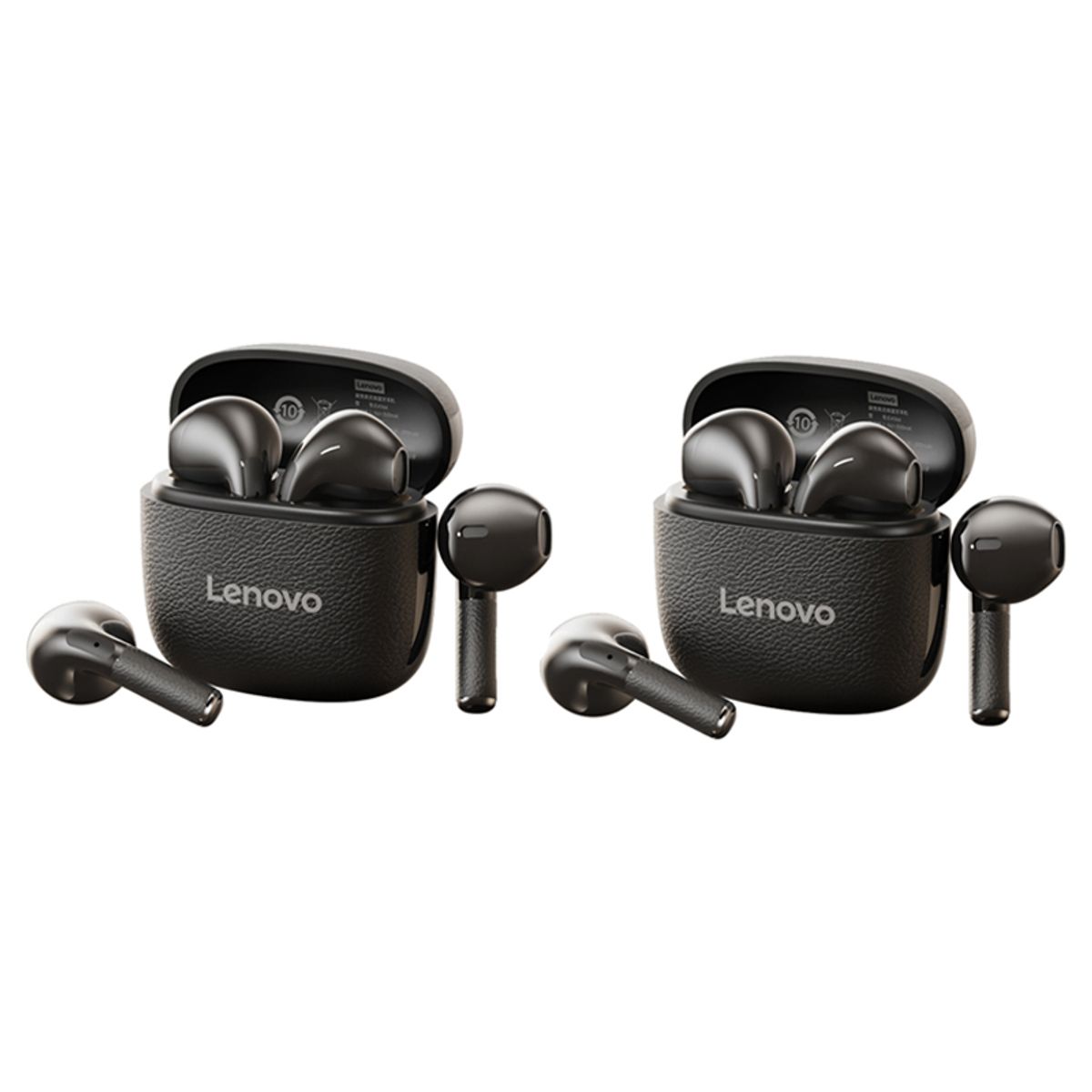 LENOVO - Set 2 Audífonos Lenovo Clip TA166 TWS Bluetooth 54 Negro