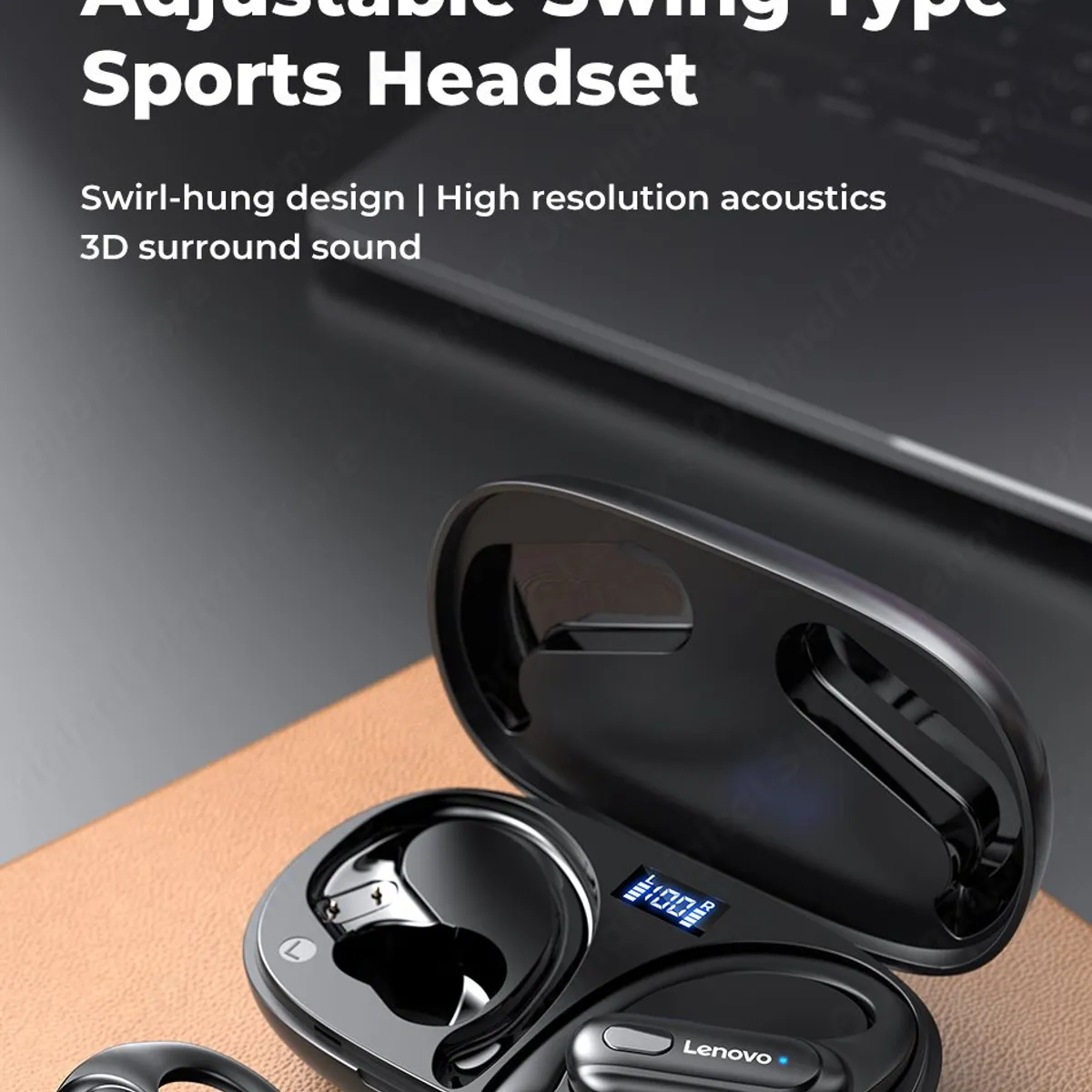 LENOVO - Audífonos Lenovo XT60 Estuche - Negro