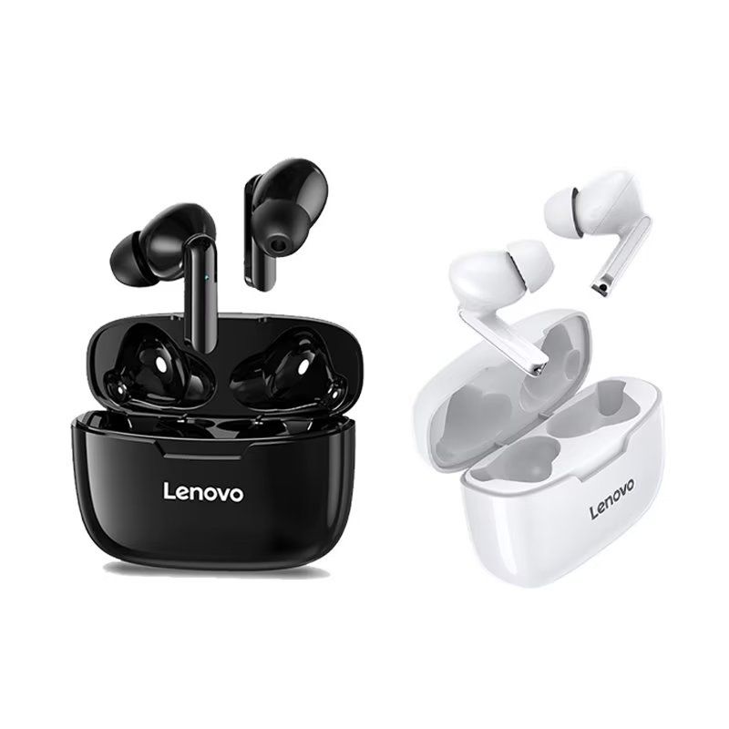 LENOVO - Set de 2 audífonos Lenovo XT90 TWS - Negro y Blanco