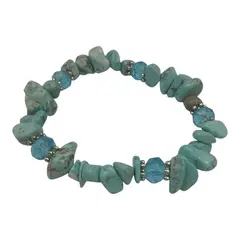 GENERICO - Pulsera Turquesa Piedras Naturales Energética