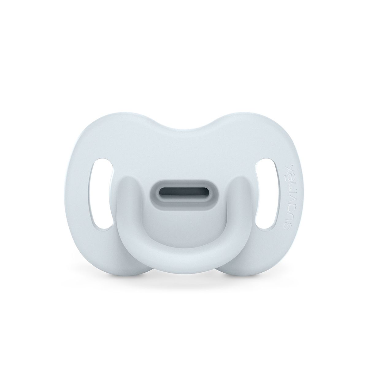SUAVINEX - Chupete Todo silicona Fisiológico 0-6 meses Celeste