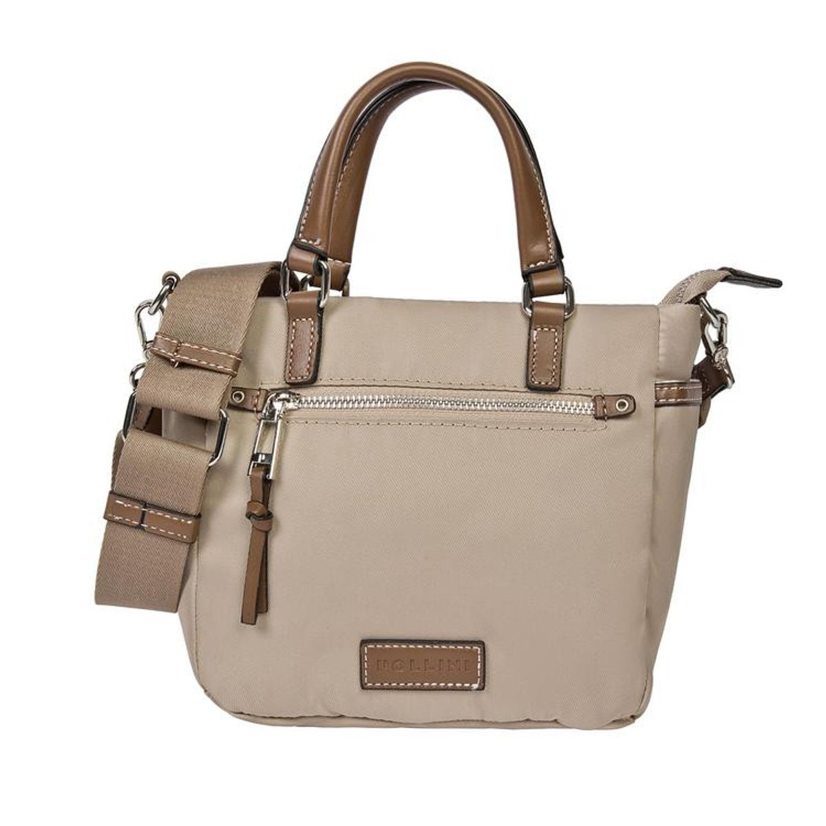 POLLINI - Bandolera Casual Mujer Beige Pollini