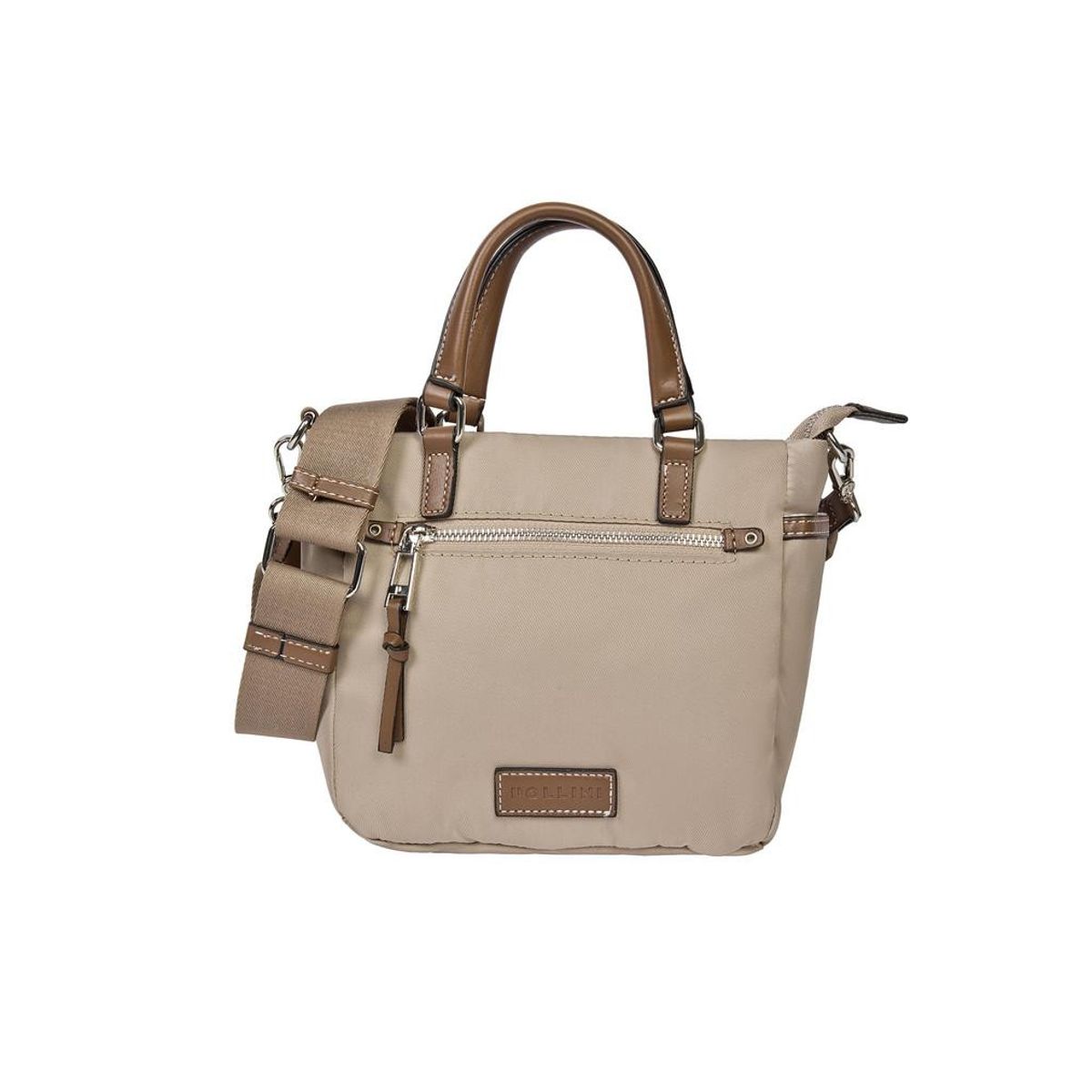 POLLINI - Bandolera Casual Mujer Beige Pollini