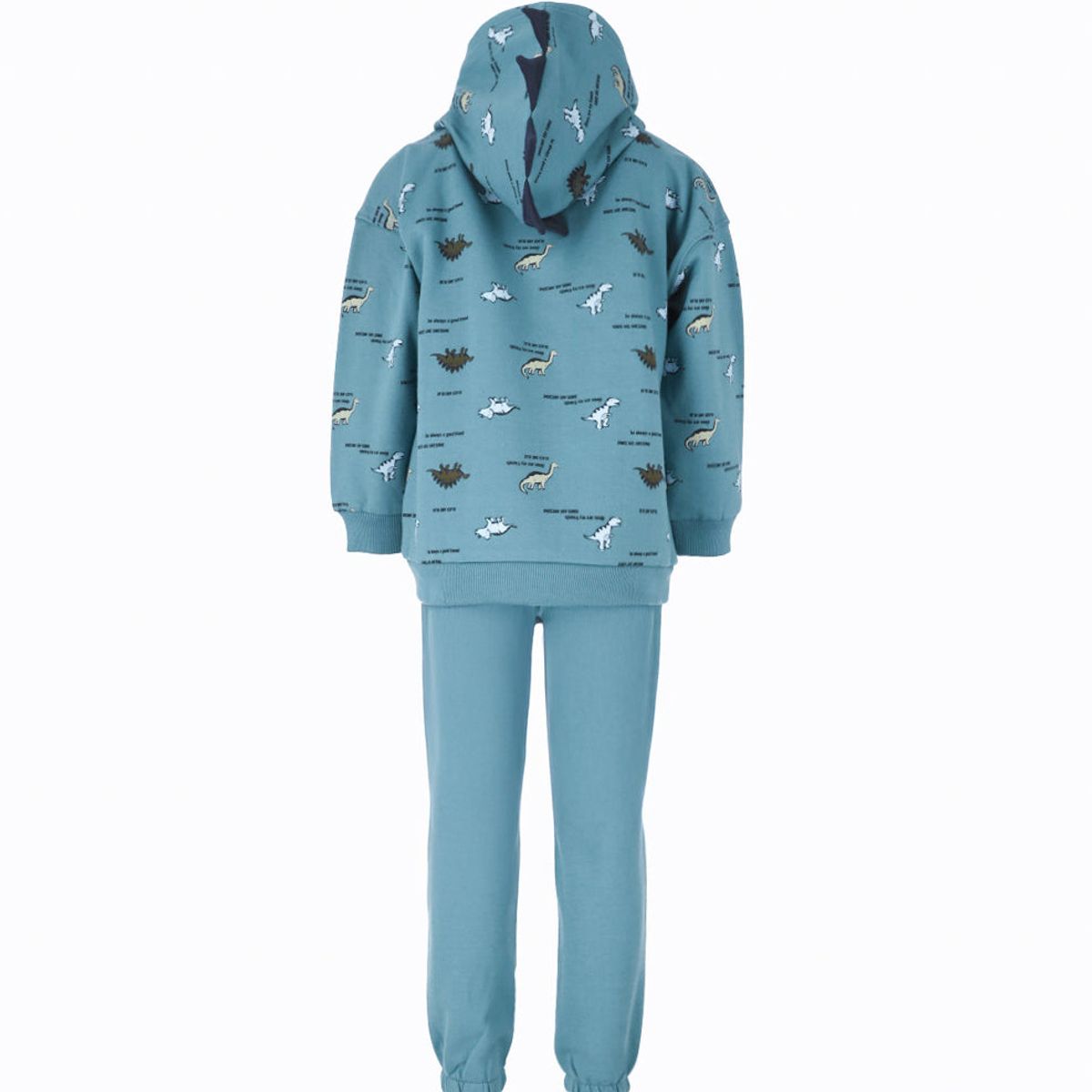 BLACK AND BLUE - Buzo niño con dinosaurios Petroleo Black and Blue