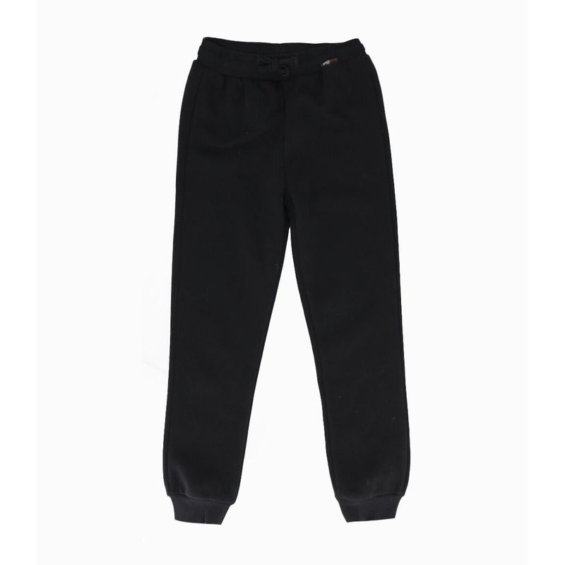 BLACK AND BLUE - Pantalón de buzo niño jogger negro Black and Blue