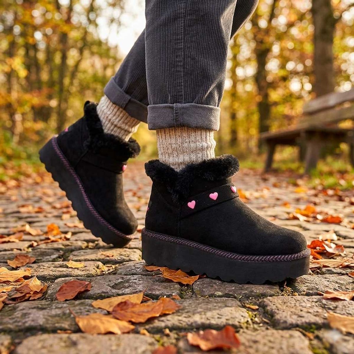 SKECHERS - Botas Niña Skechers Glamslam Hi Negro 303447LBLK