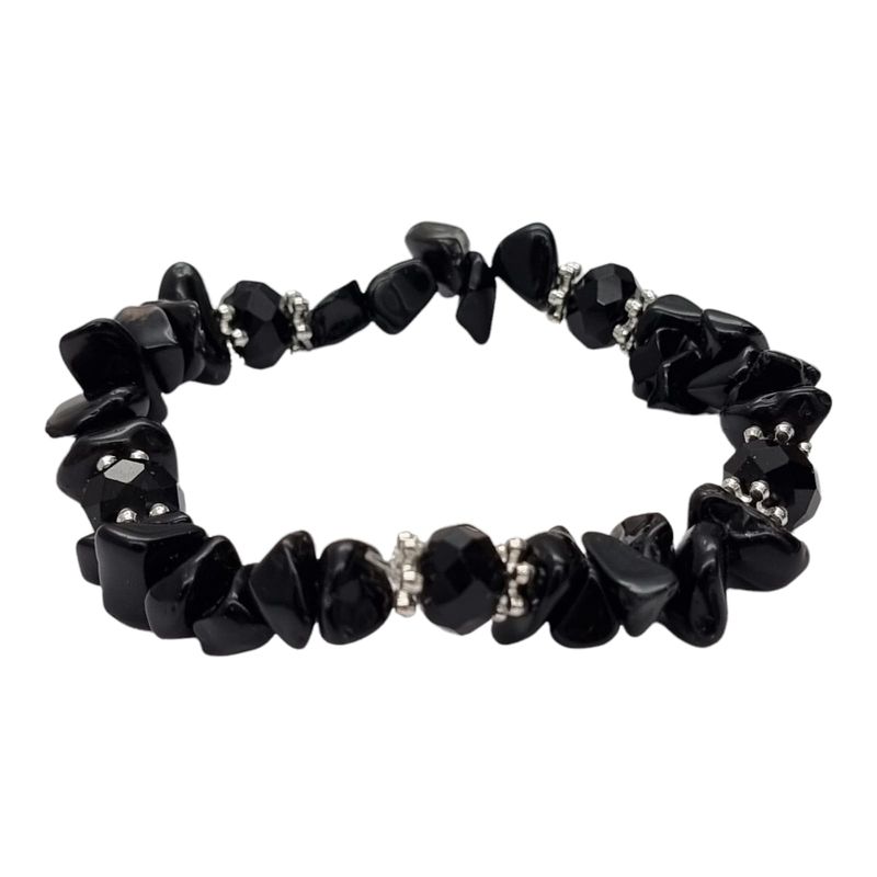 GENERICO - Pulsera Obsidiana Piedras Naturales Energética