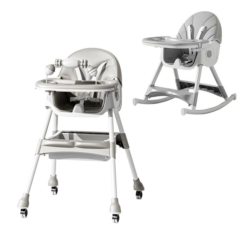 ALPHA - Silla Comer Mecedora 2 En 1 Bebe Reclinable Safe Baby