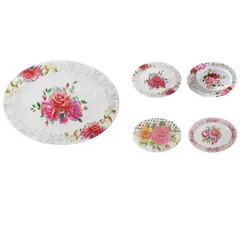 GENERICO - Set 12 Plato Melamina Semi Ondo