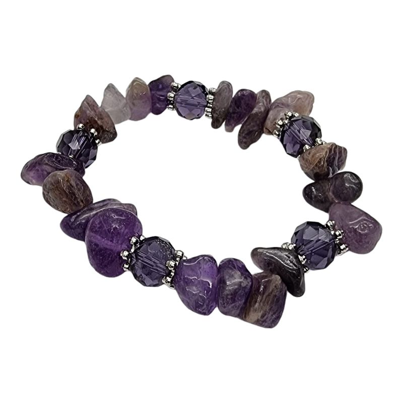 GENERICO - Pulsera Amatista Piedras Naturales Energética