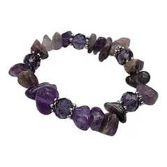 GENERICO - Pulsera Amatista Piedras Naturales Energética