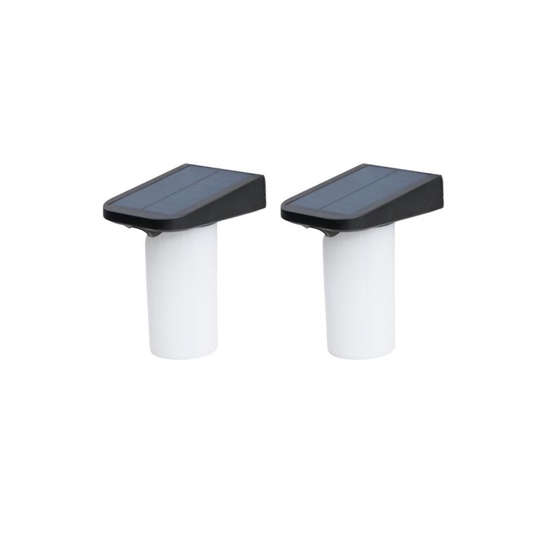 2 Unidades Aplique Solar vertical Sin Base Contra Agua Con Sensor De Movimiento