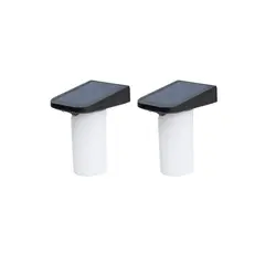 PRO OUTDOOR - 2 Unidades Aplique Solar vertical Sin Base Contra Agua Con Sensor De Movimiento
