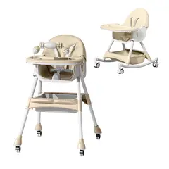 ALPHA - Silla Comer Mecedora 2 En 1 Bebe Reclinable Safe Baby
