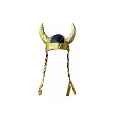 GENERICO - Sombrero Vikingo Con Trenzas Disfraz O Cosplay