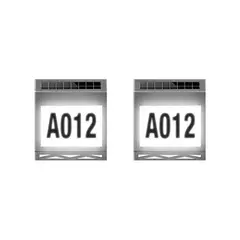 PRO OUTDOOR - Pack 2 Aplique Solar Contra Agua Con Numeros De Casa