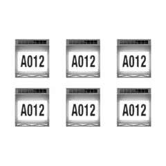 PRO OUTDOOR - Pack 6 Aplique Solar Contra Agua Con Numeros De Casa