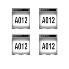 PRO OUTDOOR - Pack 4 Aplique Solar Contra Agua Con Numeros De Casa