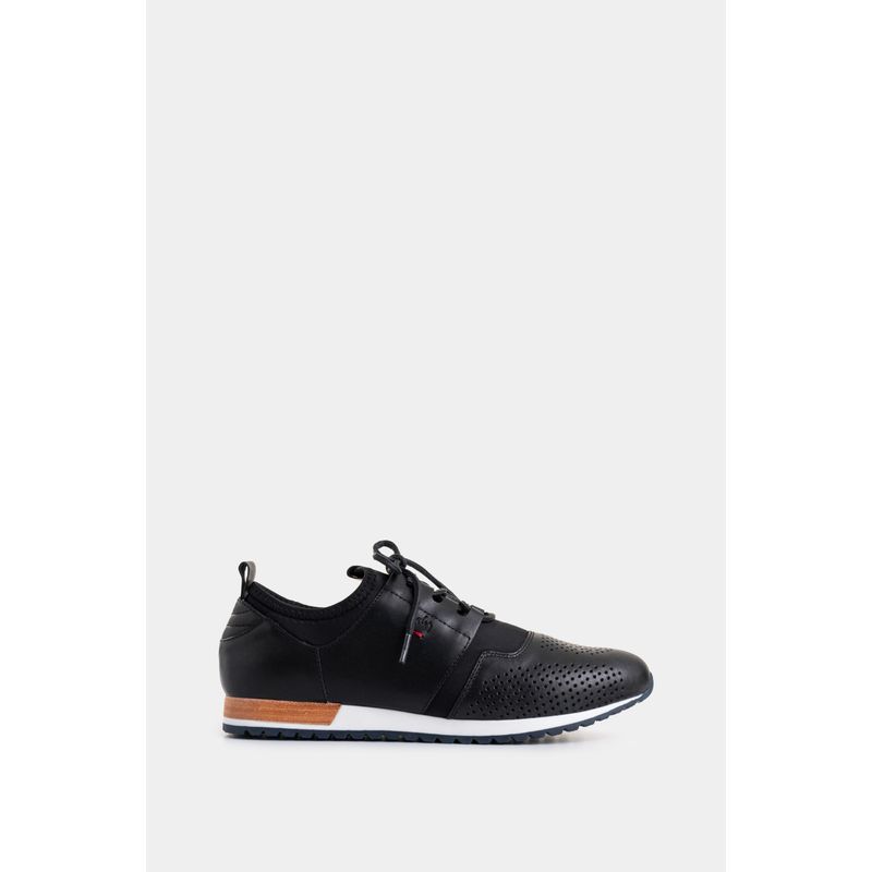 VELEZ - Vélez Tenis Deportivos De Cuero Neopreno Negro