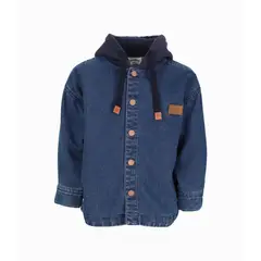 BLACK AND BLUE - Camisa bebés cargo denim azul