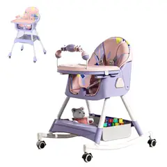 ALPHA - Silla Comer Mecedora 2 En 1 Bebe Reclinable Safe Baby