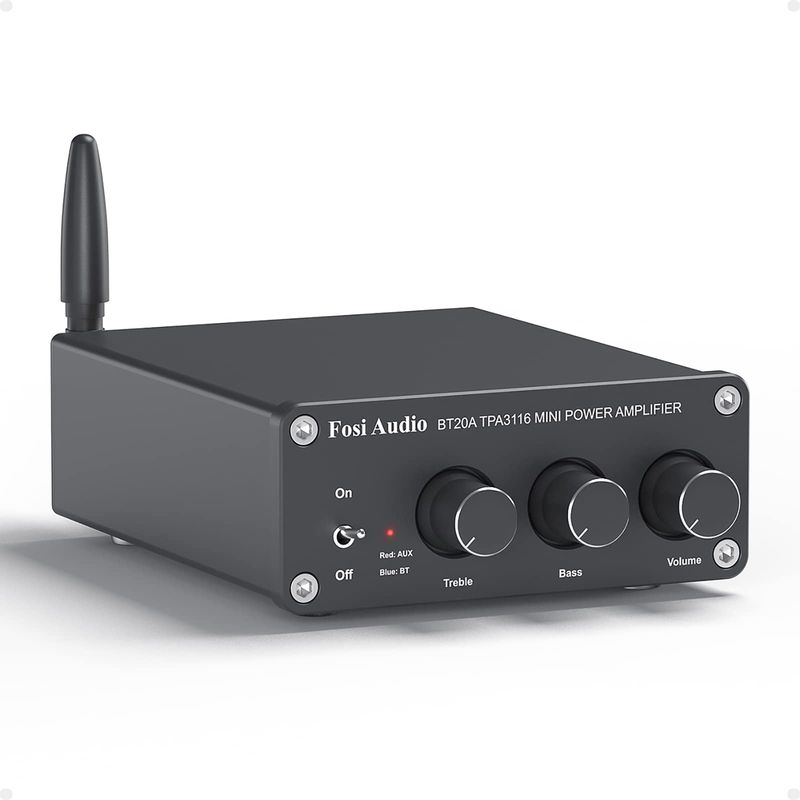 MCI - Amplificador Bluetooth 5.0 Clase D 2x100W - Fosi Audio BT20A