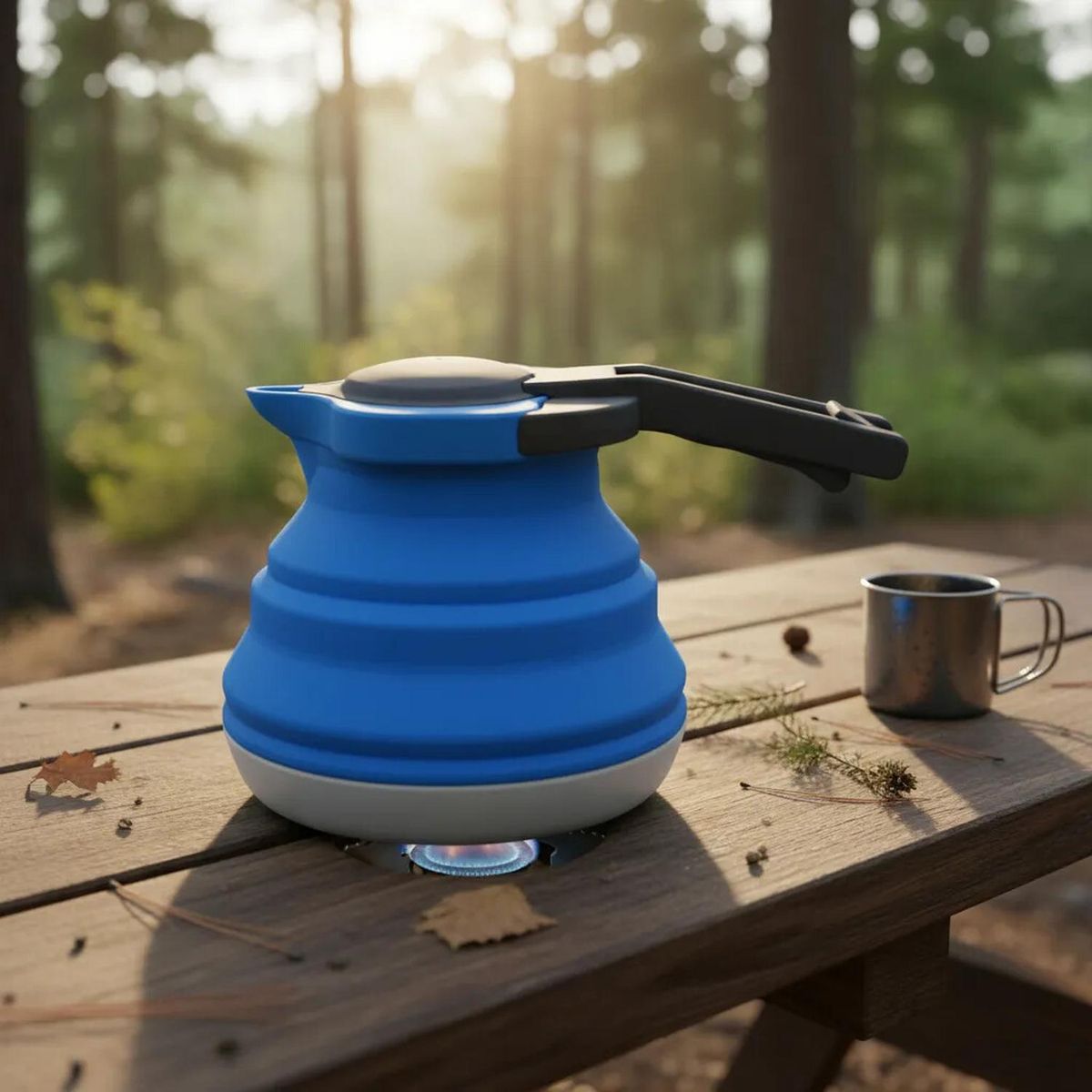 PRO OUTDOOR - Tetera Plegable Azul