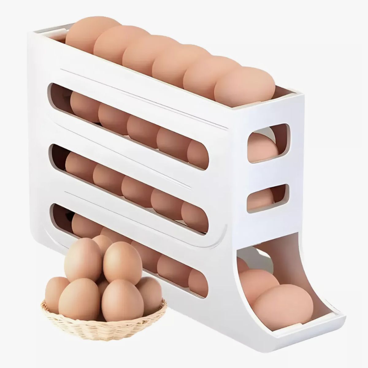 GENERICO - Organizador Huevos Caja De 30 Unidades Huevera Porta Huevos