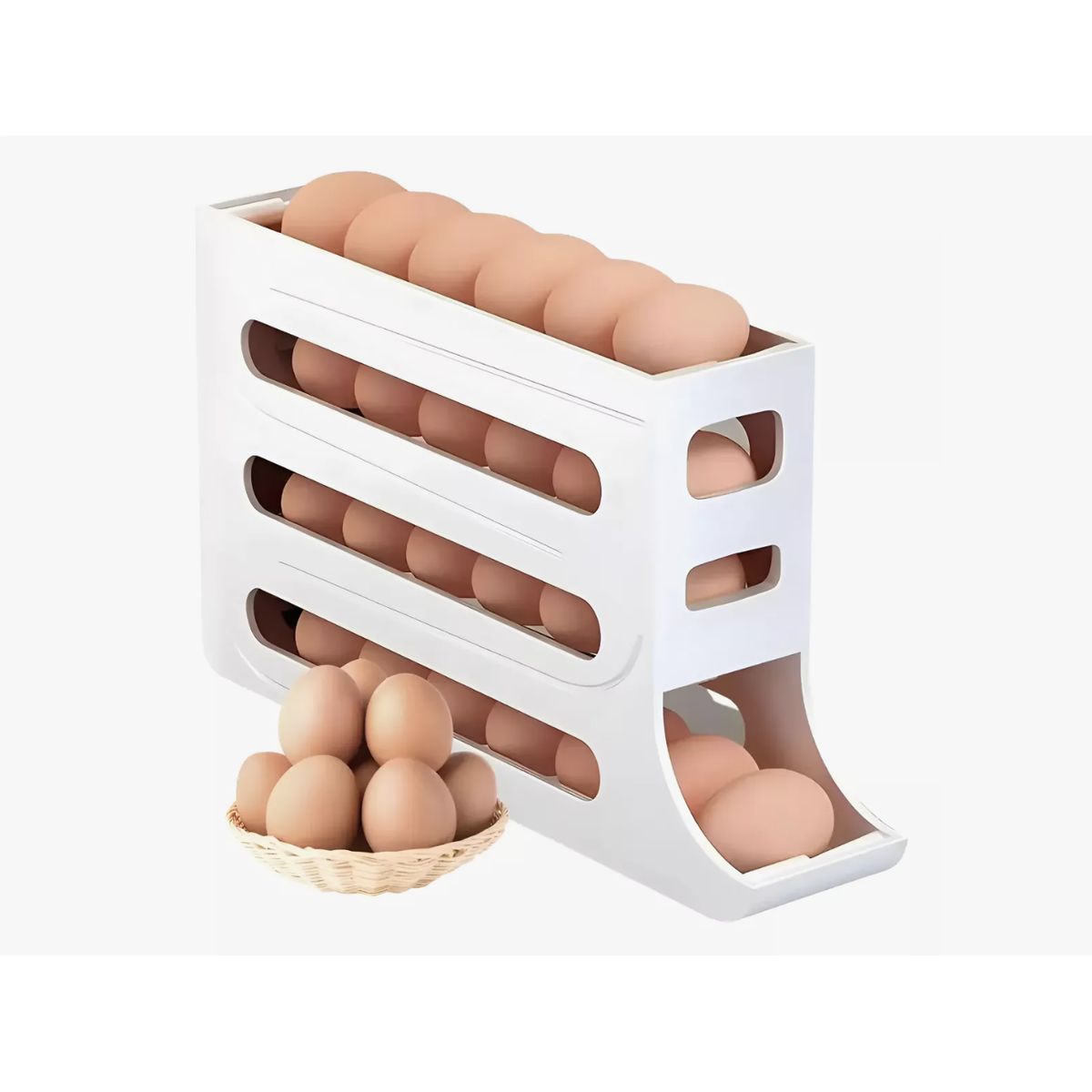 GENERICO - Organizador Huevos Caja De 30 Unidades Huevera Porta Huevos