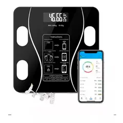 ESHOPANGIE - Pesa Digital De Baño Inteligente Recargable Bluetooth App