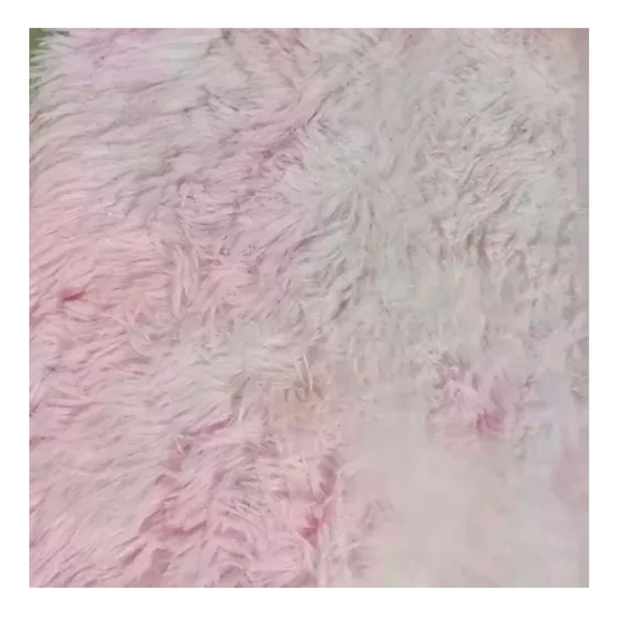 GENERICO - Alfombra Bajada De Cama Peluda Rosado 160cm x 60cm