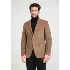 PERRY ELLIS - Chaqueta Hombre Cotelé Taupe