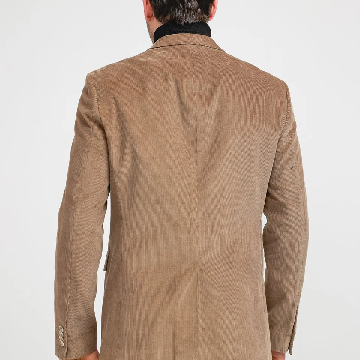 PERRY ELLIS - Chaqueta Hombre Cotelé Taupe