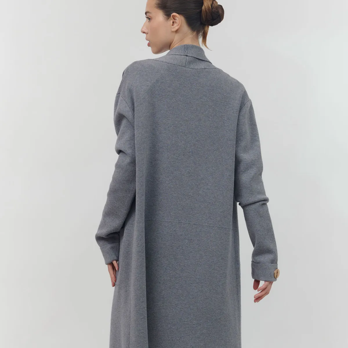 GUINDA - Cardigan abierto con bolsillos Kyra Guinda