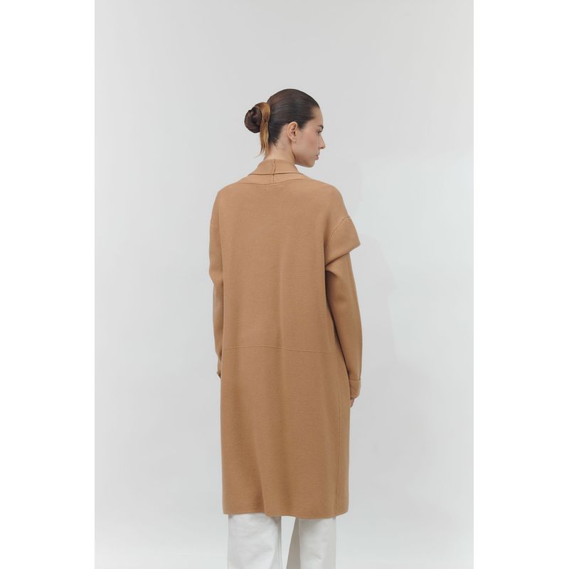 GUINDA - Cardigan abierto con bolsillos Kyra Guinda