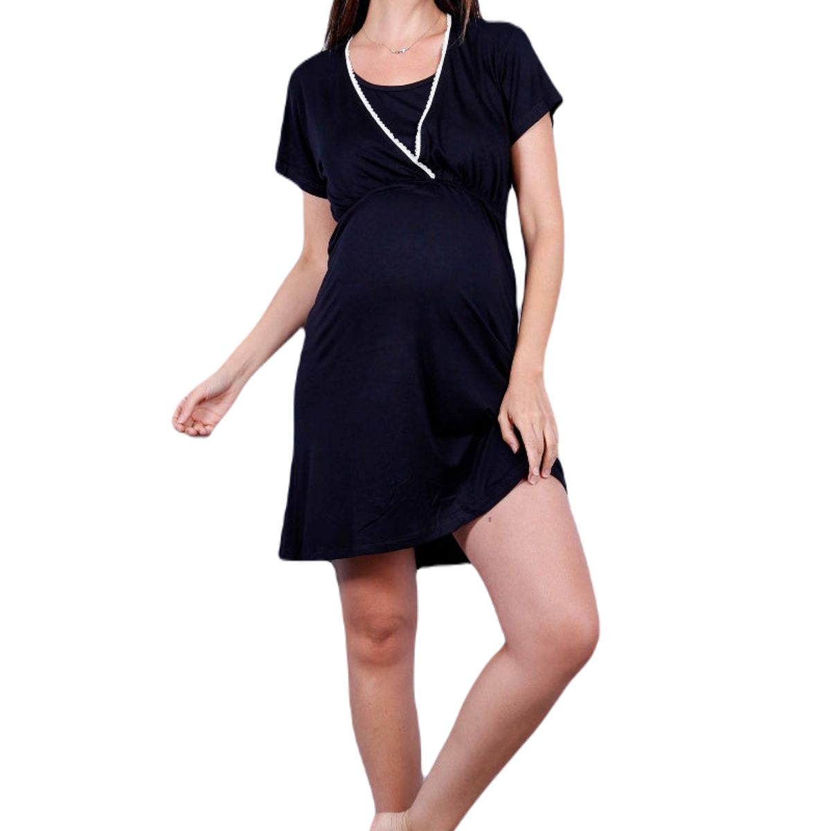 MADREMIA - Camisa de dormir Maternal Lactancia Margarita Madremia