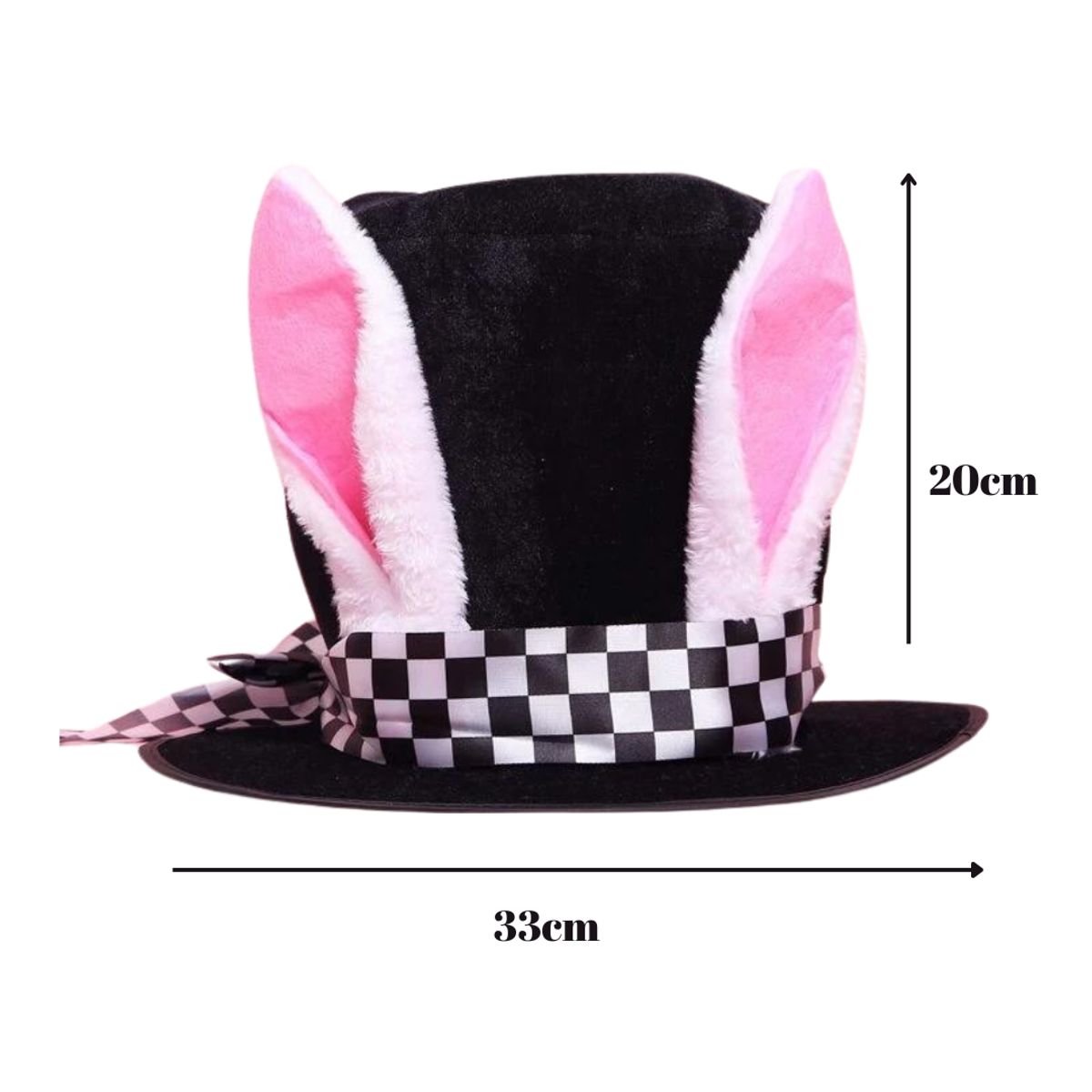 GENERICO - Sombrero Copa Disfraz Conejo Alicia País