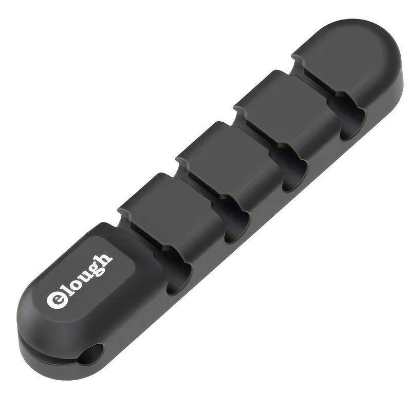 GENERICO - Organizador de cables con 5 ranuras Soporte flexible