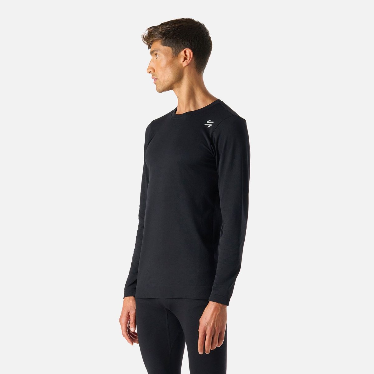 VULCANO - Primera Capa Hombre Built To Move Warm Shield Top Negro