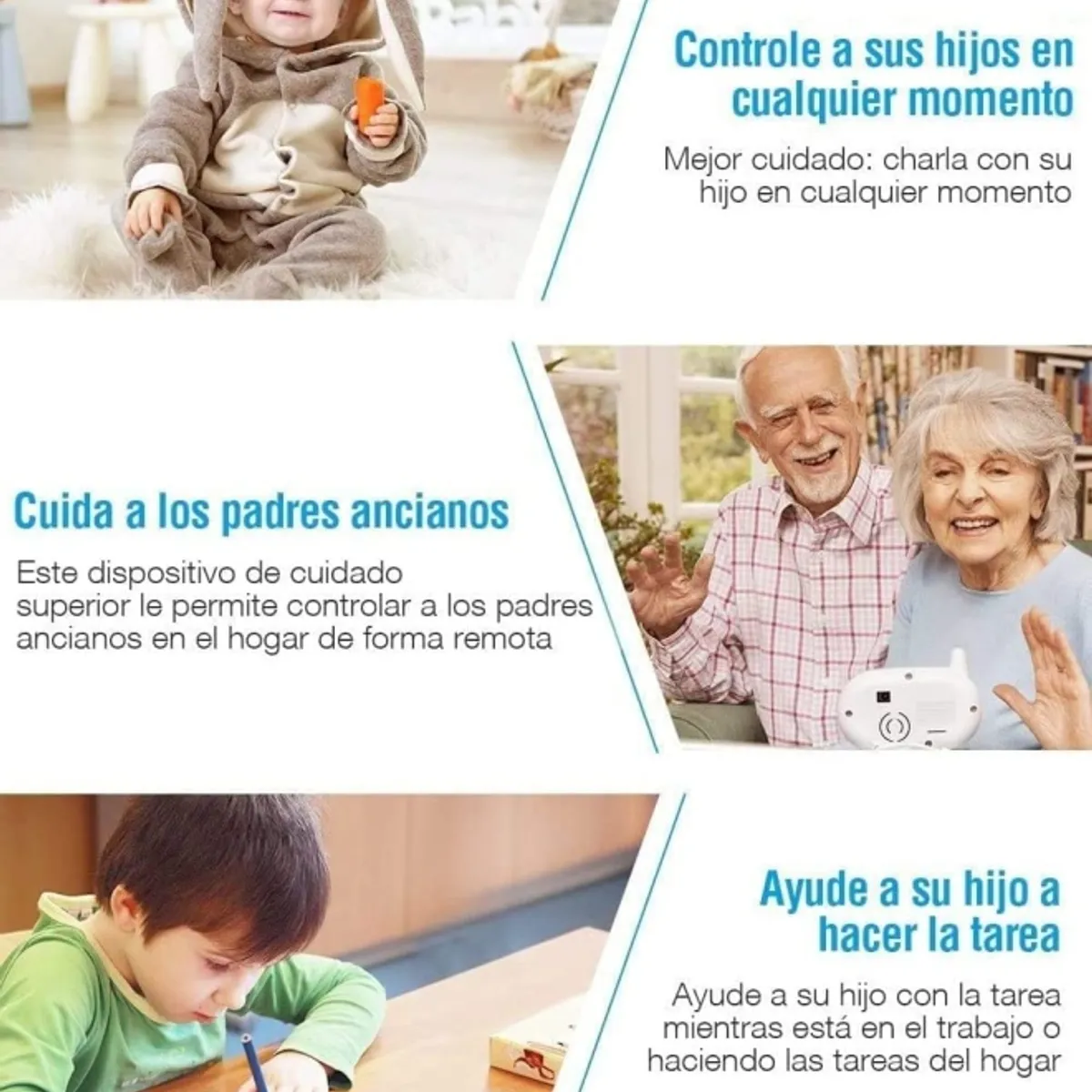 PUREPOWER - Monitor de bebé WiFi para seguridad para el hogar