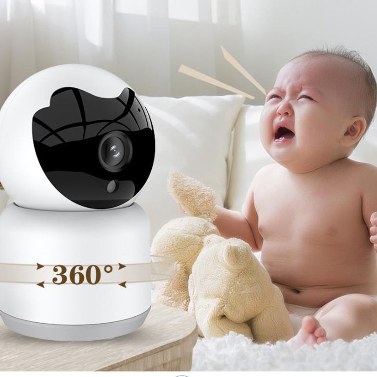 PUREPOWER - Monitor de bebé WiFi para seguridad para el hogar