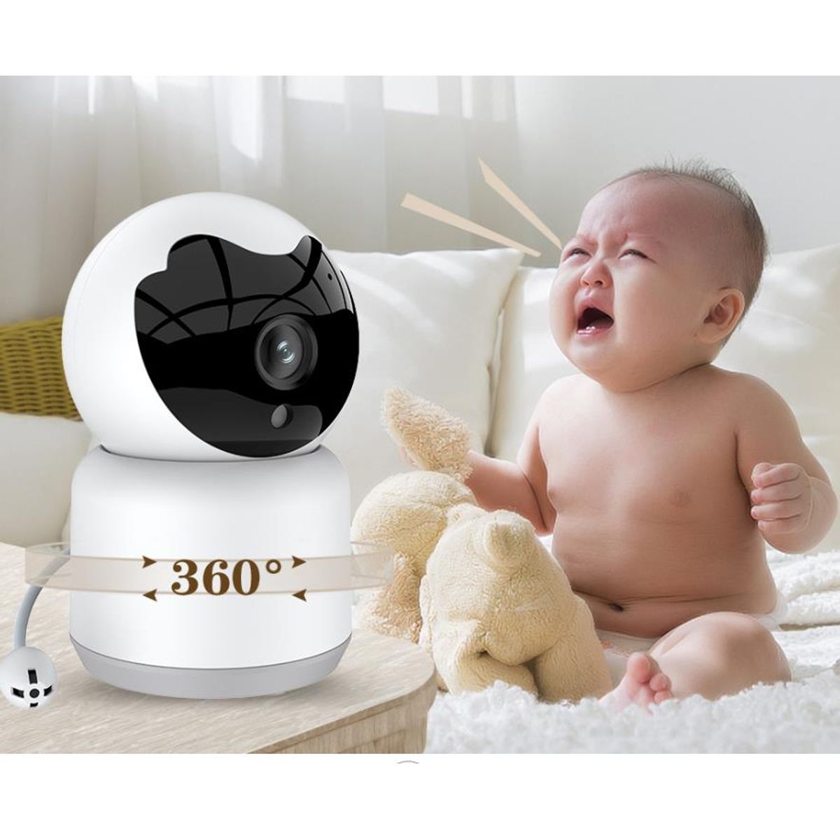 PUREPOWER - Monitor de bebé WiFi para seguridad para el hogar