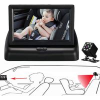 Monitor de bebé para el auto con cámara trasera