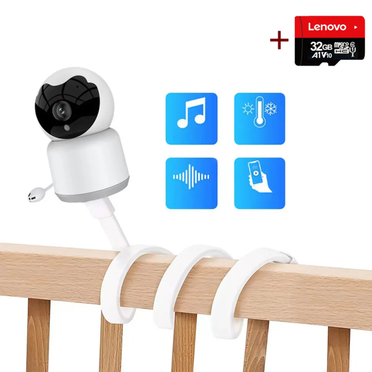 PUREPOWER - Monitor de bebé WiFi para seguridad para el hogar