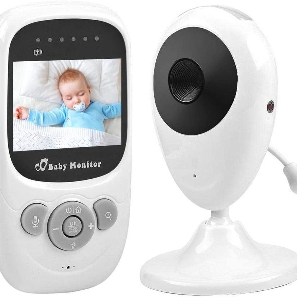 PUREPOWER - Monitor para bebés con micrófono y visión nocturna