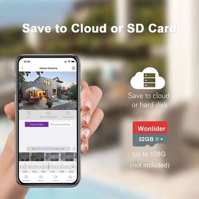 Imagen 2 del producto Cámara de seguridad WiFi IP66 Con Lenovo 32G card Pare Bebe