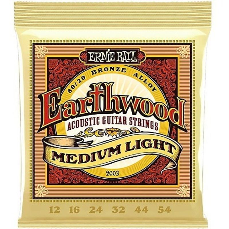ERNIE BALL - Cuerdas Earthwood 80 / 20 Bronze Medium Light 12-53