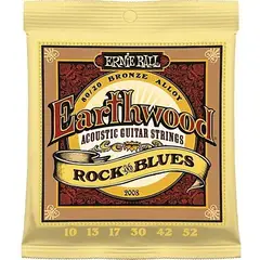 ERNIE BALL - Cuerdas Earthwood 80 / 20 Bronze Rock And Blues 10-52