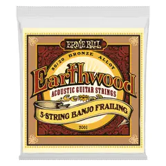 ERNIE BALL - Cuerdas Banjo Earthwood 80 / 20 Bronze 5-String 10-24